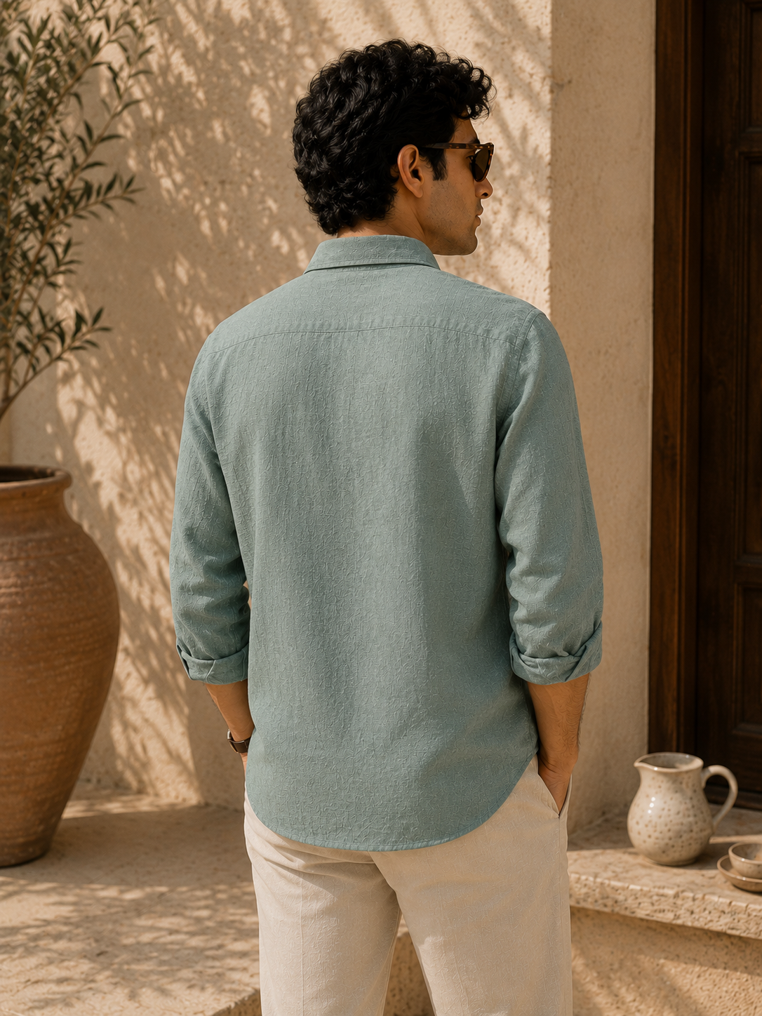 AmsterLily Lighthouse Linen Shirt